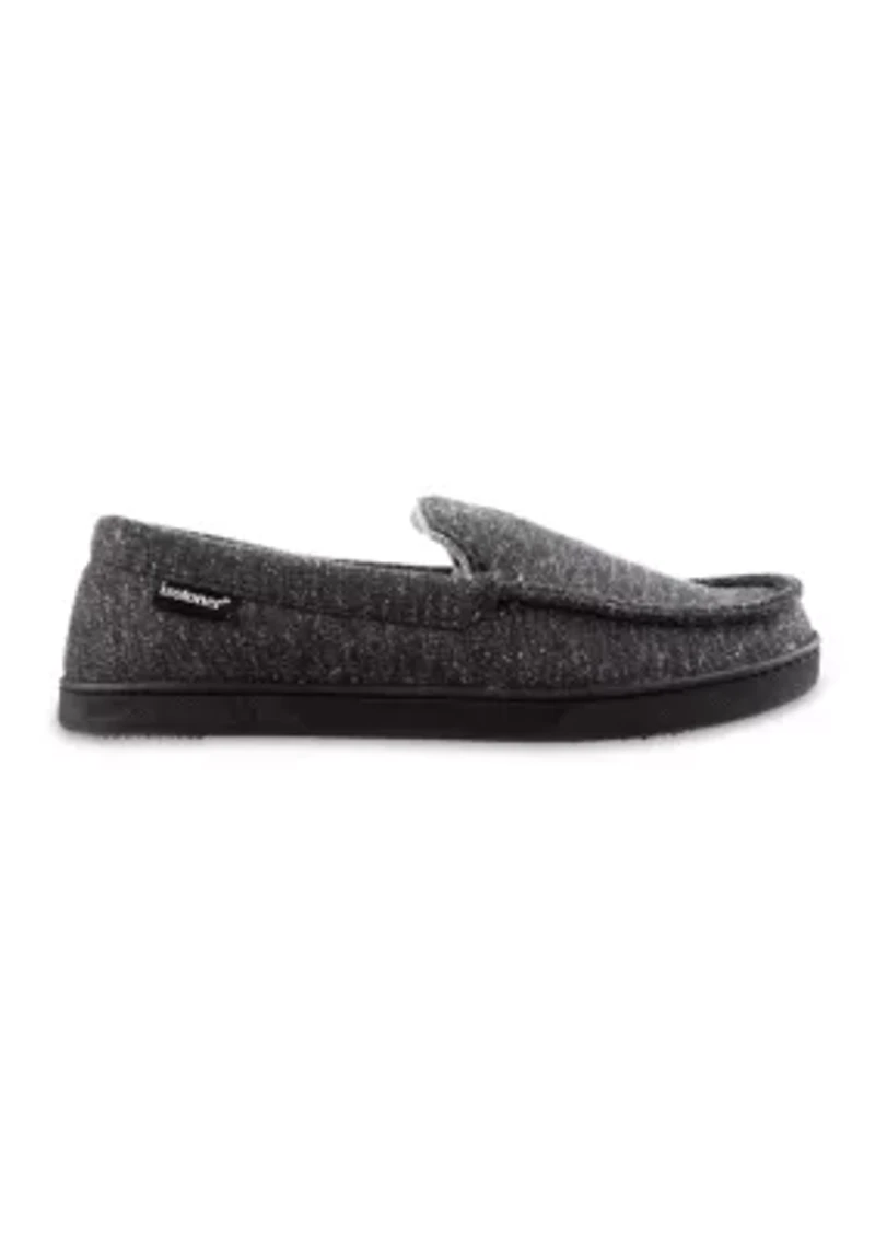 Heather Knit Preston Moccasin Slippers