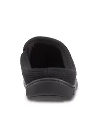 Micro Terry Waffle Knit Travis Hoodback Slippers