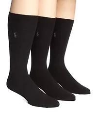 Big & Tall  3-Pack Combed Cotton Socks