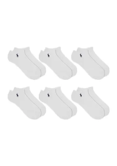 Low Cut Ribbed Socks - 6 Pack