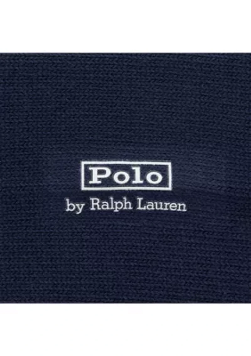 Embroidered Americana Bear Crew Socks