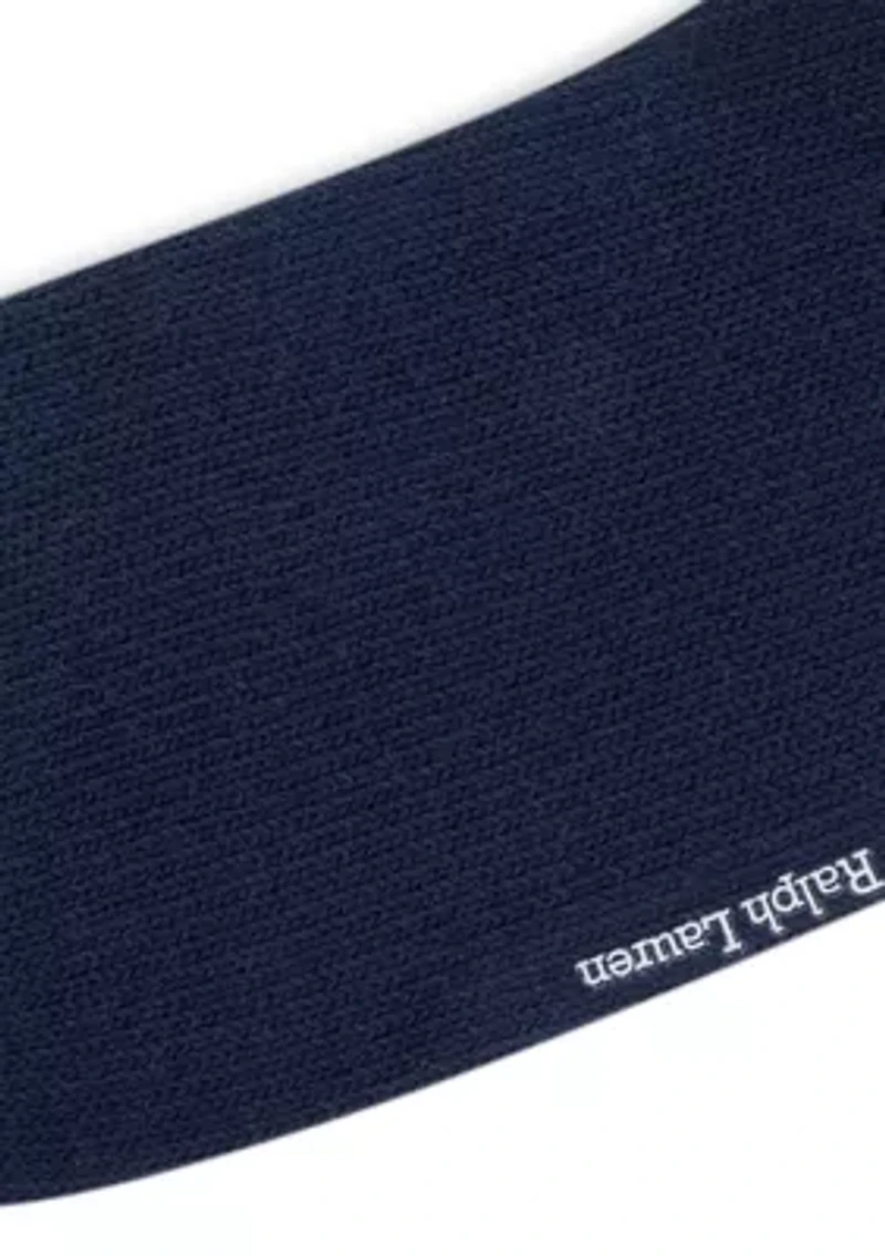 Embroidered Americana Bear Crew Socks