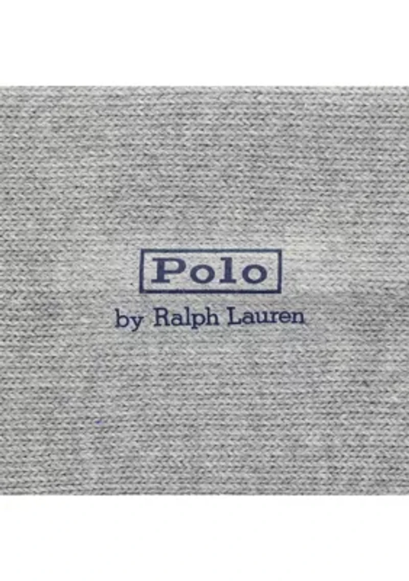 Embroidered Denim Bear Crew Socks