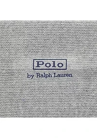 Embroidered Denim Bear Crew Socks