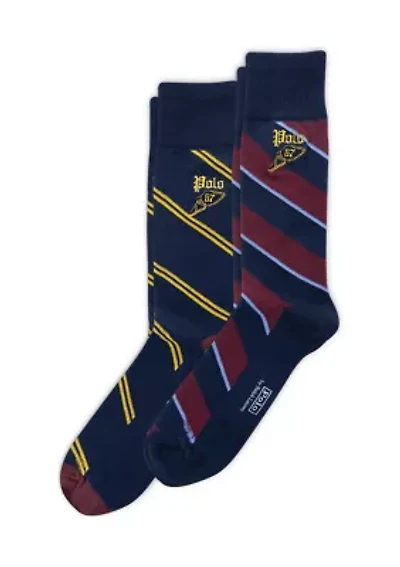 Gothic Embroidery Socks - 2-Pack 