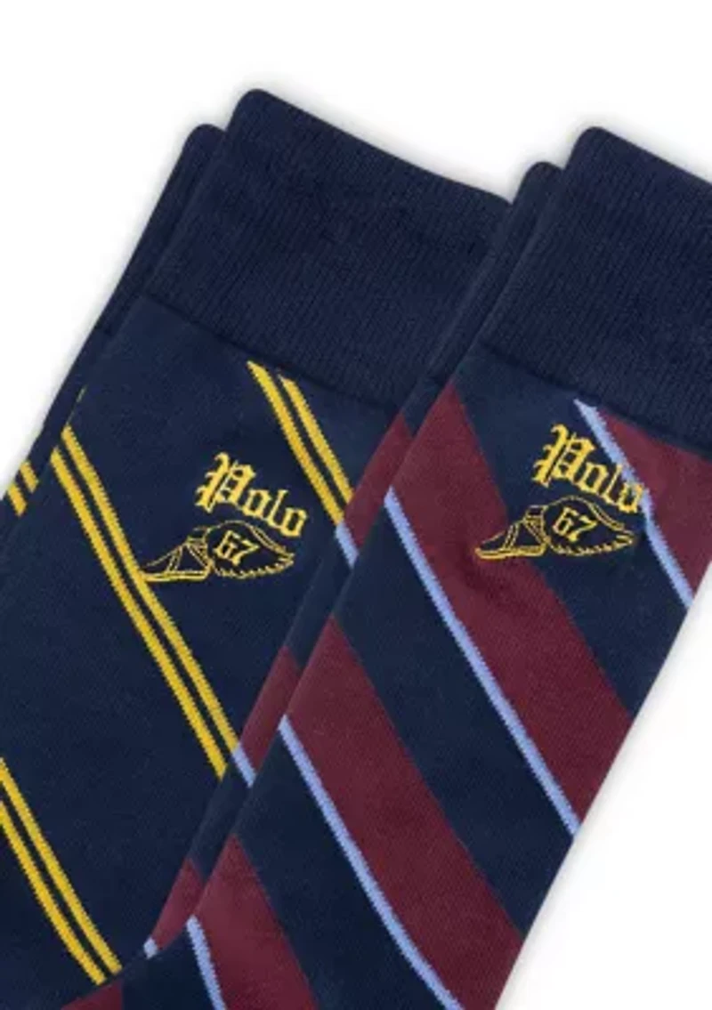 Gothic Embroidery Socks - 2-Pack 