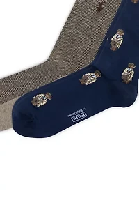 Mini Head of Charles and Bear Socks - 2-Pack 