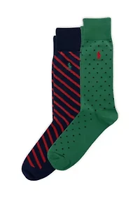 Dot Slack Socks - 2 Pack
