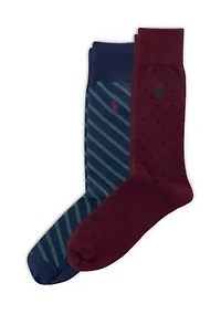 Dot Slack Socks - 2 Pack