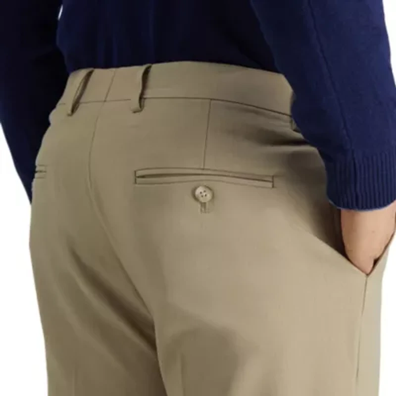 Haggar Premium Comfort 4-Way Stretch Slim Fit Flat Front Dress Pants