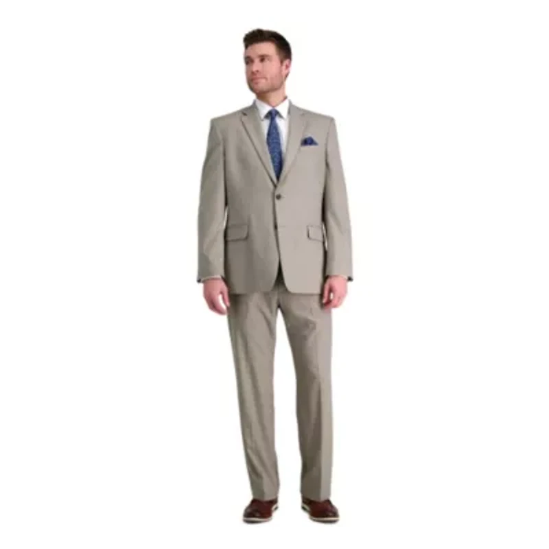 Men's Premium Stretch Classic Fit Flat Front Suit Separates Pant