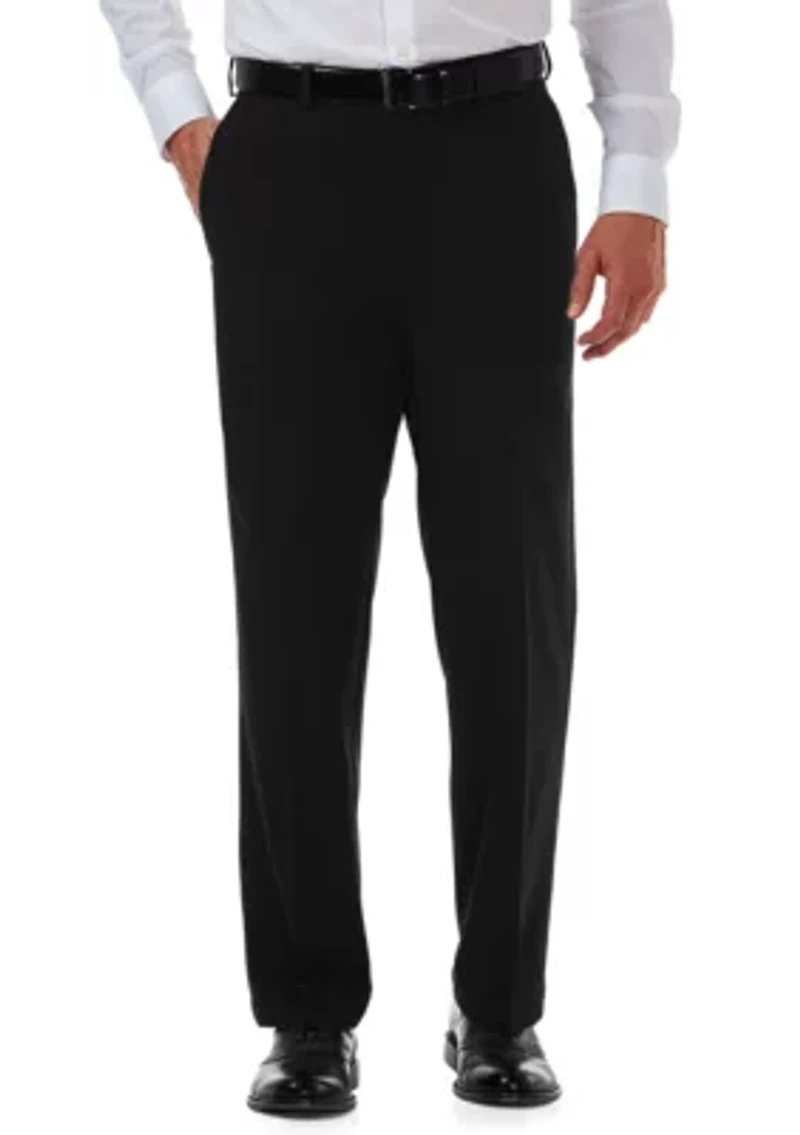 Cool 18 Pro Classic Fit Flat Front Hidden Expandable Waistband Pants