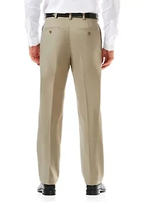 Cool 18 Pro Classic Fit Flat Front Hidden Expandable Waistband Pants