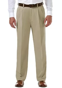 Cool 18 Pro Classic Fit Pleat Hidden Expandable Waistband Pants