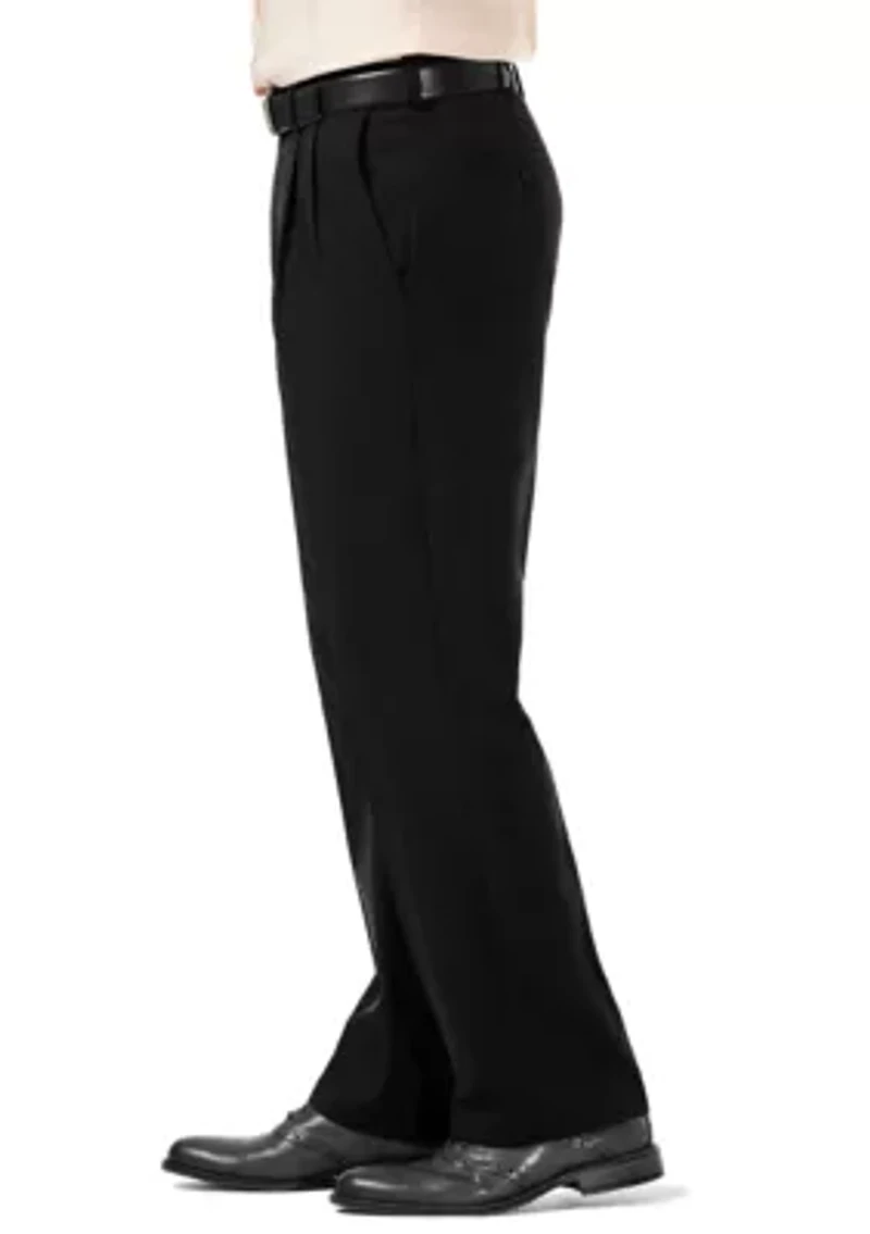 Cool 18 Pro Classic Fit Pleat Hidden Expandable Waistband Pants
