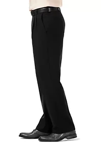 Cool 18 Pro Classic Fit Pleat Hidden Expandable Waistband Pants