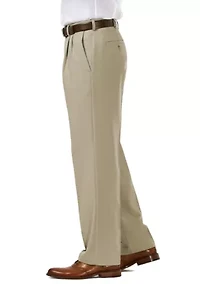 Cool 18 Pro Classic Fit Pleat Hidden Expandable Waistband Pants