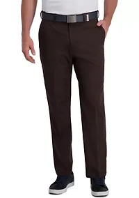 Men's Cool Right Performance Flex Solid Classic Fit Flat Front Pants