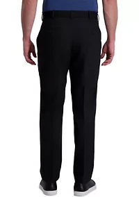 Men's Cool Right Performance Flex Solid Classic Fit Flat Front Pants