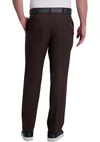 Men's Cool Right Performance Flex Solid Classic Fit Flat Front Pants
