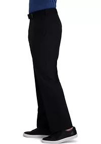 Men's Cool Right Performance Flex Solid Classic Fit Flat Front Pants