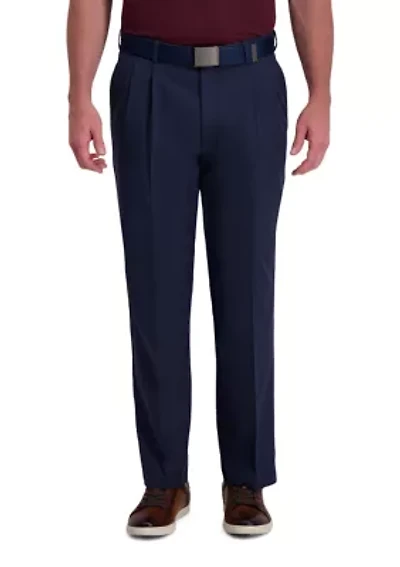 Men's Cool Right Performance Flex Straight Classic Fit Pleat Pants