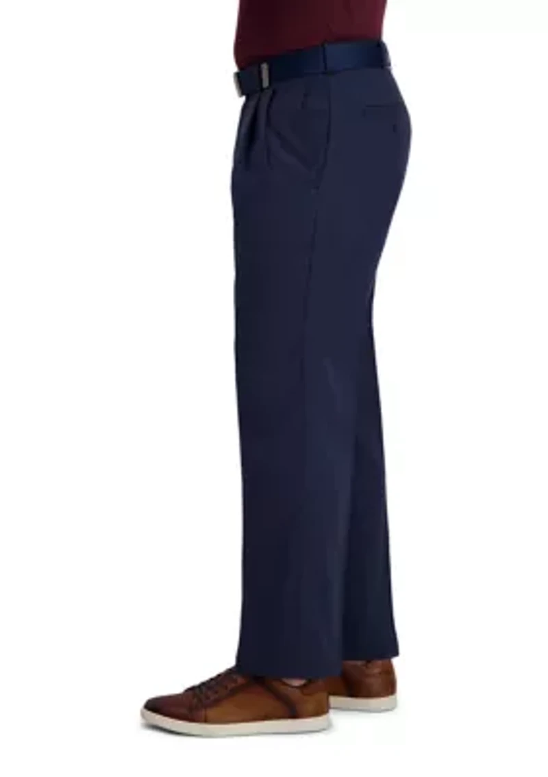 Men's Cool Right Performance Flex Straight Classic Fit Pleat Pants