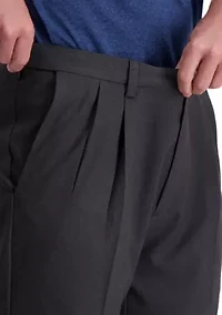 Men's Cool Right Performance Flex Straight Classic Fit Pleat Pants