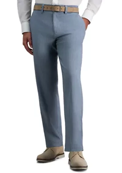 Men's Cool Right Performance Flex Straight Fit Flat Front Pants