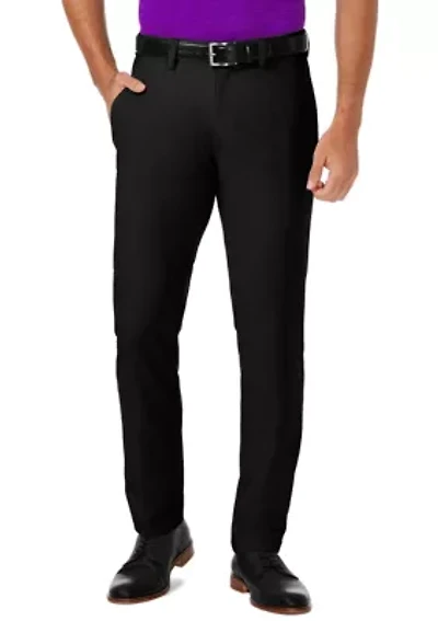 Slim Fit Premium Flex Waistband Flat Front Pants