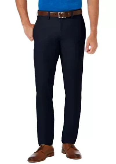 Slim Fit Premium Flex Waistband Flat Front Pants