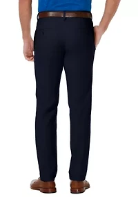 Slim Fit Premium Flex Waistband Flat Front Pants