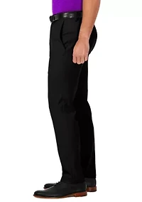 Slim Fit Premium Flex Waistband Flat Front Pants