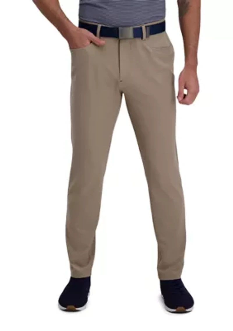 The Active Series Slim Fit Flat Front 5-Pocket Tech Pants