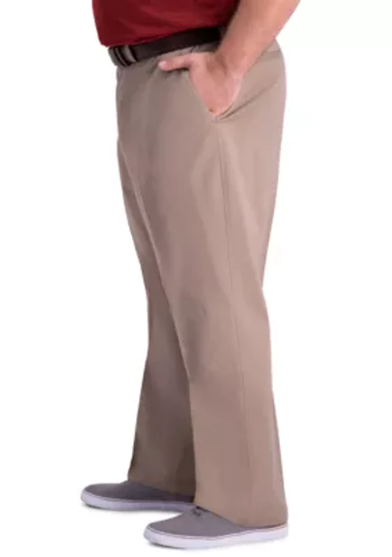 Big & Tall Premium Comfort Classic Fit Flat Front Khaki Pants