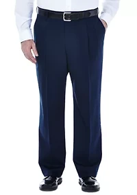 Big & Tall Premium No Iron Classic Fit Pleat Front Khaki Pants