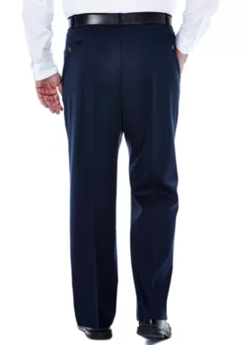 Big & Tall Premium No Iron Classic Fit Pleat Front Khaki Pants