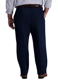 Big & Tall Iron Free Premium Khaki Classic Fit Flat Front Pants