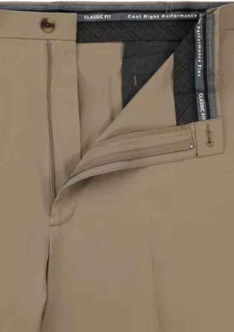Cool Right® Big & Tall Classic Flat Front Pant