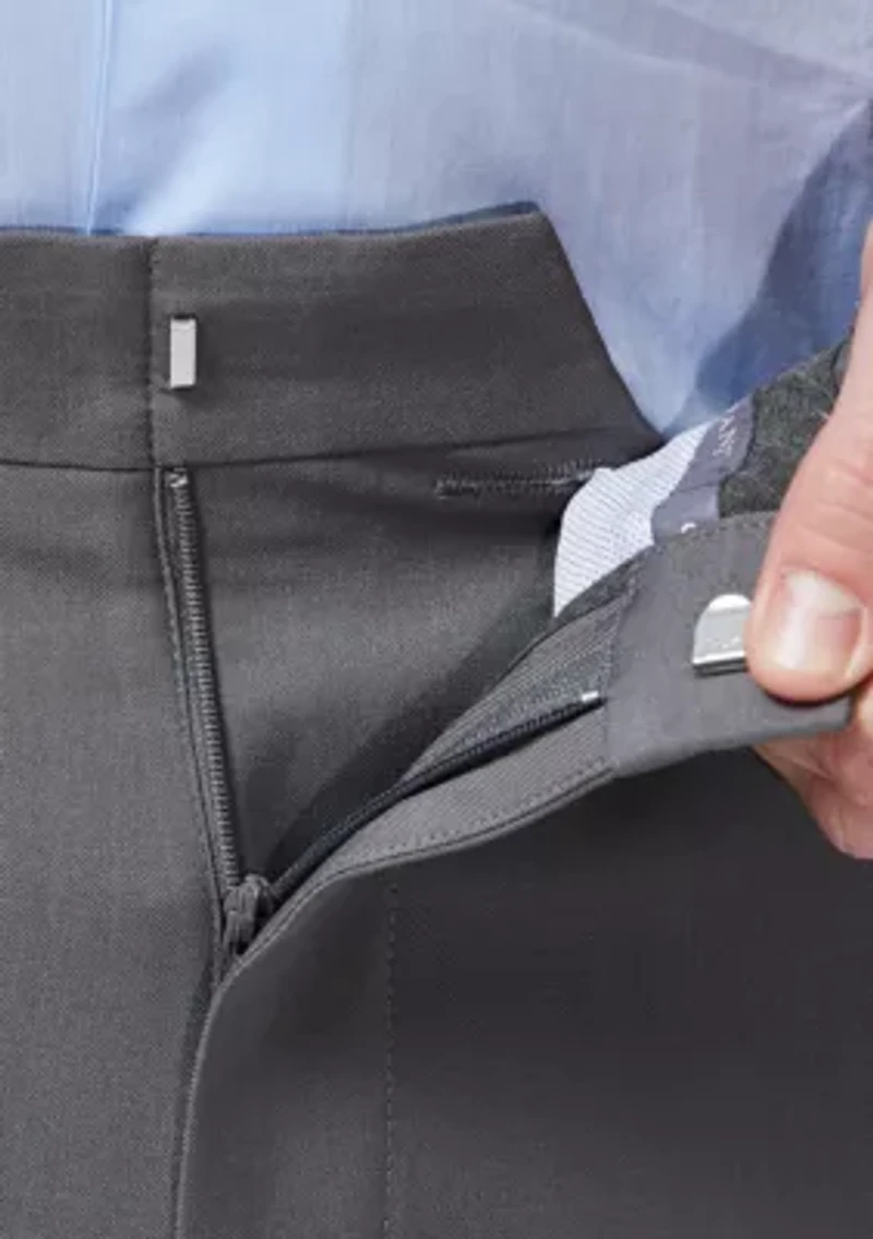 Premium Comfort Fit Flat Front Dress Pants