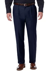 Premium Comfort 4 Way Stretch Classic Fit Pleat Dress Pants