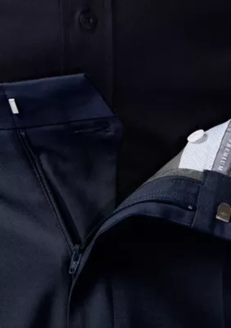 Premium Comfort 4 Way Stretch Classic Fit Pleat Dress Pants