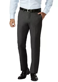 4 Way Stretch Slim Fit Super Flex Waistband Flat Front Dress Pants
