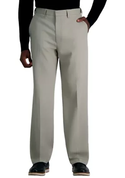 Premium Comfort Dress Pants - Tonal Grid Classic Fit