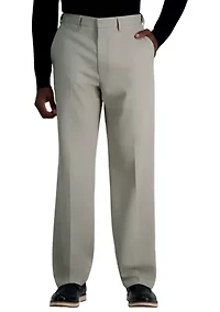 Premium Comfort Dress Pants - Tonal Grid Classic Fit