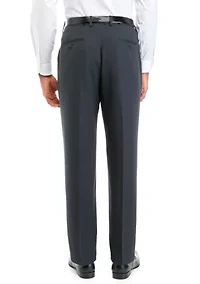 Premium Comfort Dress Pants - Tonal Grid Classic Fit