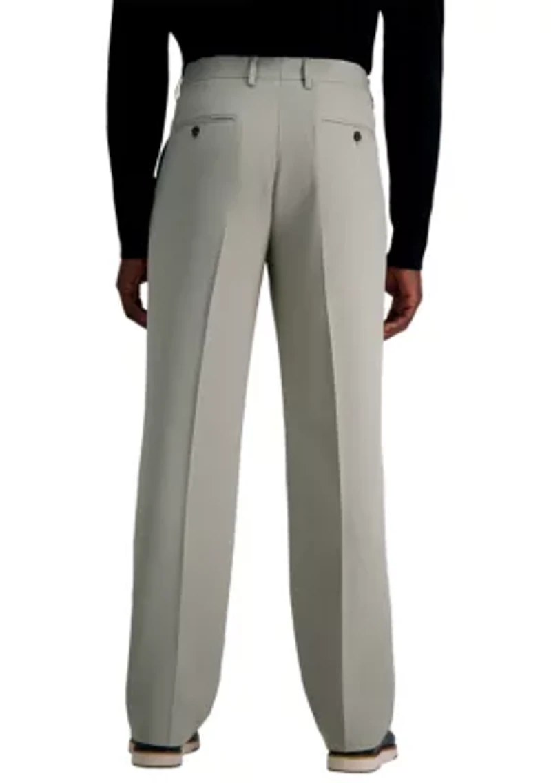 Premium Comfort Dress Pants - Tonal Grid Classic Fit