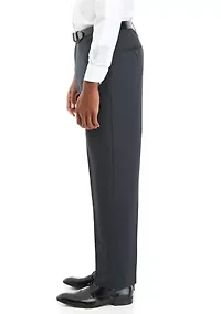 Premium Comfort Dress Pants - Tonal Grid Classic Fit