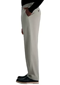 Premium Comfort Dress Pants - Tonal Grid Classic Fit