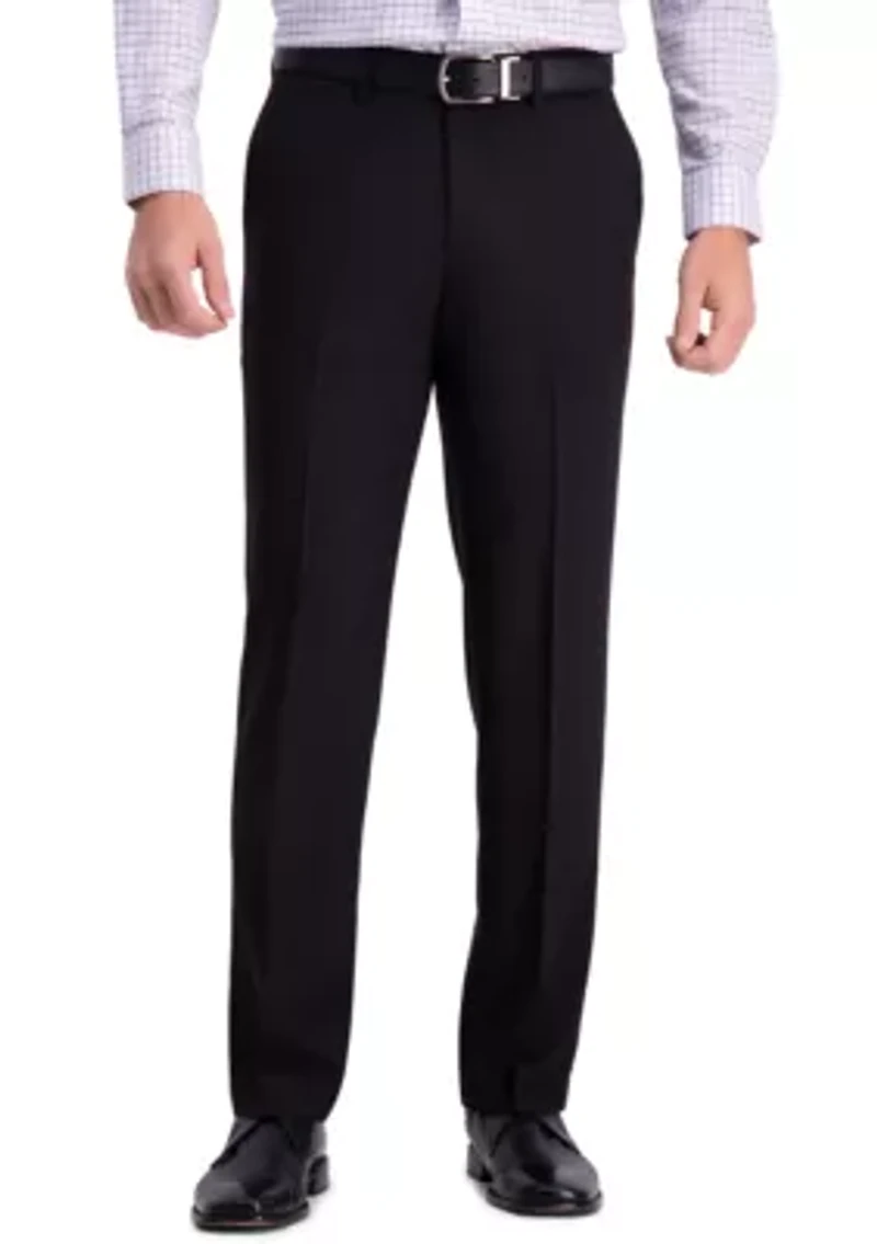 Men's Premium Comfort Straight Fit Flat Front Dress Pant